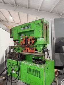 6" x 6" Mubea #HIW-750, ironworker, 82 ton, 20" throat, 2.75" stroke, 10 HP