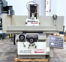 20" x 24" Okamoto #ACC-20-24DX, horizontal recip surface grinder, 14" x 2" wheel, 5 HP, auto-feed
