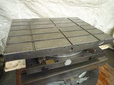 30" x 40" Devlieg #AM, Rotary Table, 5 T-Slots, 8" H, free turn w/ air lift