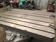 48" x 72" Lucas, rotary table, air lift, 6 T-slots, 12-1/2" Ht, 1970