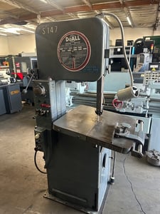 16" x 12" DoAll #1612-U, Vertical Band Saw, 1/4" x 122" blade, 50-5200 FPM, tilting 24" x 24" table