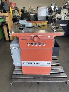 12" gauge x 6" x 6" Pro Notch, Power Notcher, 220/440 V., slotted table