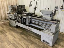 20" x 60" Tarnow #TUJ50X1500, gap bed engine lathe, 13-1/2" swing over cross slide, inch/metric, 4-jaw 15"