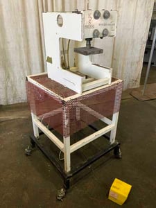 Model KPS, air press with portable stand, 1 stroke, mounted on roll around stand