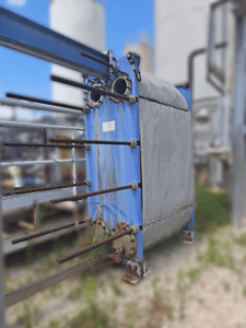 7,572 sq.ft. Alfa Laval #MX25-BFG, Plate & Frame Heat Exchanger, 150 psi @ 300&deg;F, 2006
