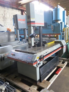 18" x 22" Marvel #Series-8-MK-II, vertical band saw, 14' 6" x 1" x .035" blade, 18" wheel, 50-450 FPM