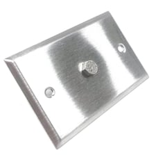 Kele RPS Room Static Pressure Sensor Wallplate Brushed Stainless 3/16" Tubing