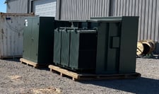 2600 KVA 24940Y/14400 Primary, 415Y/240 Secondary, Pad Mount Step Down Transformers, (2 available)