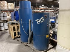 Torit #RVS-10, dust collector, single cartridge filter unit, 5" inlet port, pressure gage, 3 HP