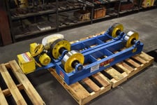 5 Ton, Webb #S-122, steel wheel turning rolls, 10000 lb., used driver / new idler, 6"-72" diameter