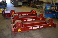 30 Ton, WeldWire, tank turning rolls, 90000 lb., WWRD30ST driver, WWRI30ST idler, 6"-16' range, rubber tire