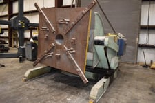 50000 lb. Aronson #GE500CS, welding positioners, 12" COG, powered gear elvation, 72" x 72" squaring table