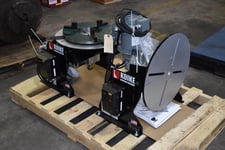 400 lb. Koike Aronson #LD4, welding positioners, 20.5" table, 3/8" hole, variable speed rotation, new