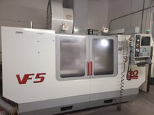 Haas #VF-5, #50 taper, chip auger, 50" X, 26" Y, 25" Z, 20 HP, 20 automatic tool changer