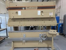 100 Ton, Standard Industrial #AB100-8, press brake, 8' overall, 77" between housing, 6" stroke, manual back
