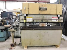 55 Ton, Darley #EHP50-20/15, hydraulic press brake, 4.72" stroke, 10" throat, 61" between housing, Delem