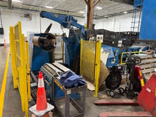 36" x .1" CWP, servo feed line, 20000 lb., coil car, straightener, threading table