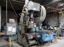 125 Ton, South Bend Johnson, OBI press, 4" stroke, 17.5" Shut Height, 4" adj., 42" x27" bed, 65 SPM