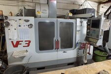 Haas #VF-3B, CNC vertical machining center, wired for 4th Axis, 40" X, 20" Y, 25" Z, 7500 RPM, 24 automatic
