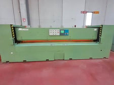Monguzzi / Fisher Ruckle #TRM-2L-3600, double knife veneer guillotine, 161.4" knife length, Siemens