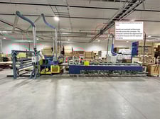 Weinig #VALU-RIP, automated rip saw feed system, 7 chain deck, (8) 50" rollers, 2 HP motor