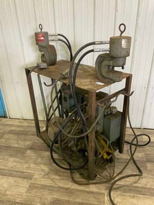 30 Ton, Whitney #730-000, C-frame hydraulic flange punch, 3-1/8"throat, 5 HP, push button Control (2