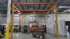 1 Ton, Dayton, 25' W x 25' L x 20' H Workstation Crane, 20' Lift, Pendant, 120 V., 2022 [#2604]