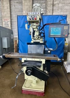 Acer #EVS-3VKH-54, CNC knee mill, 10" x50"tbl., 3 HP, 34" X, 17" Y, 5" Z, R-8, Anilam 3000 2-Axis prog