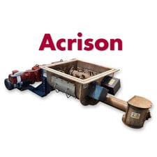 4.5" diameter, Acrison #BDF-25-N, Stainless Steel auger / agitator bin discharger feeder