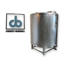 700 gallon Cherry-Burrell, Stainless Steel liquid tank, 60" diameter x 58" straight side wall
