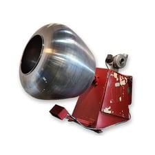 48" x 43" Ohara #CP-48, Stainless Steel coating pan, 24" open