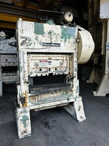 30 Ton, Minster #P2-30-36, straight side double crank press, 2" stroke, S/N 16827, STK# 1627M