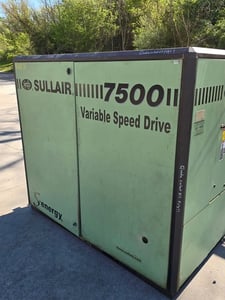 454 cfm, 125 psi, Sullair #7509V-AC, Rotary Screw Air Compressor, 100 HP, 460 V, 2013