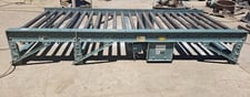 51" wide x 11' long, Hytrol powered roller conveyor section, pallet handling
