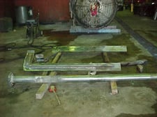 Double Scraper Sweep Agitator, 5" diameter x 105" L Shaft, (2) 80" L Vertical Blades, No Motor