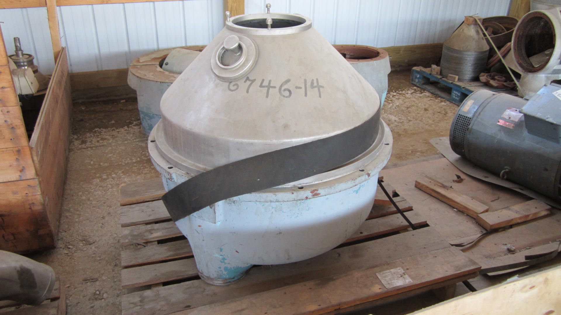 Alfa-Laval #FEUX512-31C-60, Disc Nozzle Centrifuge, Stainless Steel, 100 HP, 230/460 V, 1750 RPM