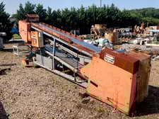 12" wide x 15.5' long, Sandvik, Cooling Belt Conveyor, Stainless Steel