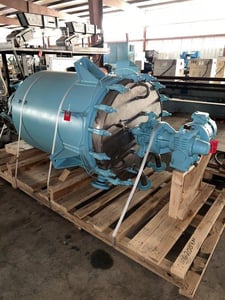 38 sq.ft. Pfaudler, Stainless Steel Wiped Film Evaporator, 36" diameter, 75 psi/FV @ 425°F Internal, 300 psi