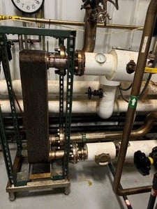 APV, Plate Evaporator System Separator Vessel, Stainless Steel, w/(3) Heat Exchangers, (2) Centrifugal Pumps