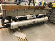 10" width x 9.75' L Stainless Steel Water Bath, w/Pump & Heat Exchanger