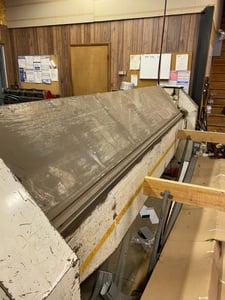 120" Ras #64.30, CNC folding machine, 16 gauge, 220 V.