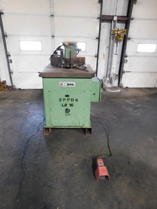 1/4" x 8.6" x 8.6" Boschert #LB15, hydraulic corner notcher, 6.5 HP, 230/460 V., 1986