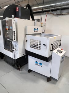 Midaco #ADT-1SD, automatic pallet changer, 22" x 15" x 1" cast aluminum pallet, pneumatic receiver w/ air