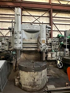 54" Bullard #Cutmaster, VBM/VTL, 4-jaw chuck w/hard jaws & risers, HD ram left w/DRO, 5 sided turret right