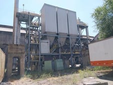 50000 cfm Engineered System, rotary cooler dust control system, 4500 sq.ft., high temp., insulated, 2000