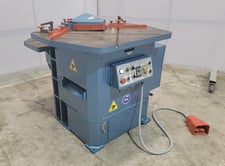 1/8" x 8-5/8" x 8-5/8" Amada #CSW-220, corner & edge notcher, 3 HP, 1982