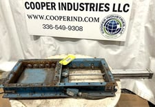 14" Abel, pneumatic rolling blade knife gate valve, carbon steel, 18" x 18" flange