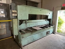 1/4" x 10' Betenbender, squaring shears inch, 124" x 1" x 4" blade, 24" Back Gauge, 15 HP, 15 SPM, 4'