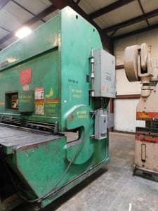 Accurshear #875012, shear, power back gauge, blade gap adjustment, 1985