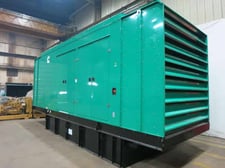 750 KW Cummins #DQCB, diesel generator set, 277/480 Volts, 3-phase, 1800 RPM, QSK23 engine, EPA Tier 2, sound